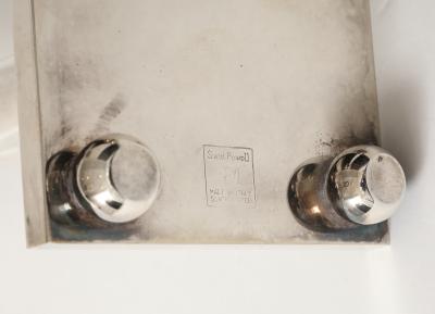 Richard Meier Set of Three Post Modern Candlesholders