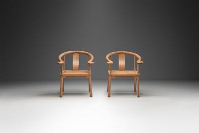 Richard Nissen Pair of Yin Chairs by Richard Nissen for Nissens Tr varefabrik Denmark 1960s