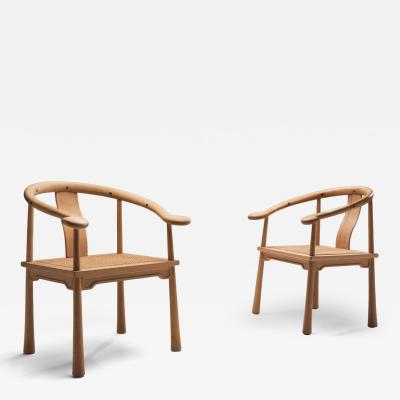 Richard Nissen Pair of Yin Chairs by Richard Nissen for Nissens Tr varefabrik Denmark 1960s