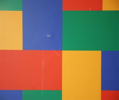 Richard Paul Lohse Serigraphy mounted on plastified cardboard