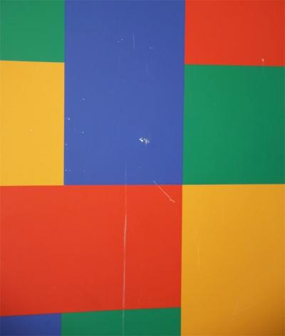 Richard Paul Lohse Serigraphy mounted on plastified cardboard