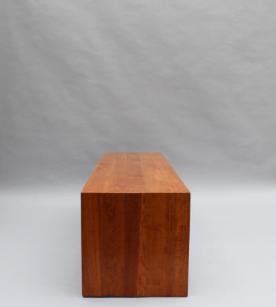 Richard Peduzzi 2 French 1980s Solid Cherry Benches by Richard Peduzzi