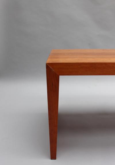 Richard Peduzzi 2 French 1980s Solid Cherry Benches by Richard Peduzzi
