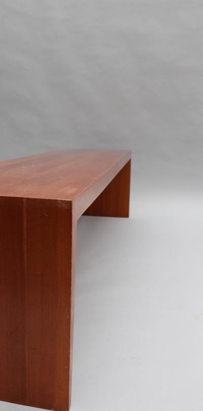 Richard Peduzzi 9 French 1980s Solid Cherry Benches by Richard Peduzzi