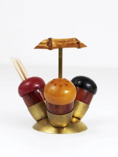 Richard Rohac Mid Century Salt Pepper Menage Condiment Set Richard Rohac Austria 1950s