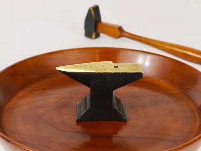 Richard Rohac Midcentury Nut Cracker Bowl Hammer Anvil by Richard Rohac Austria 1950s