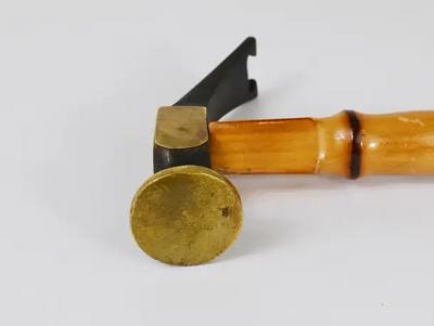 Richard Rohac Richard Rohac Bamboo Brass Hammer Bottle Opener Cork Screw Nutcracker 1950s