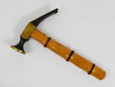 Richard Rohac Richard Rohac Bamboo Brass Hammer Bottle Opener Cork Screw Nutcracker 1950s