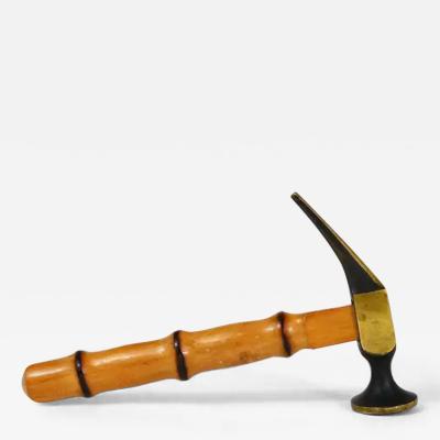 Richard Rohac Richard Rohac Bamboo Brass Hammer Bottle Opener Cork Screw Nutcracker 1950s