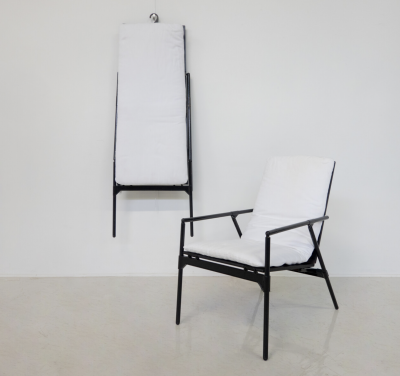 Richard Sapper Mid Century Pair of Foldable Armchairs Nena by Richard Sapper for B B Italia