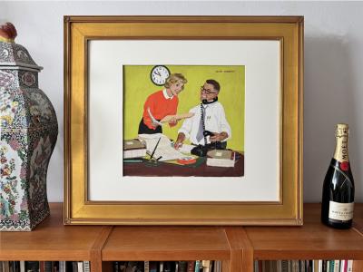 Richard Sargent Cereal Surrealism Mid Century Illustration Original Artwork