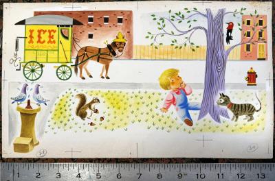 Richard Scarry Richard Scarry Little Benny Wanted a Pony Illustration Children Book Illustrator