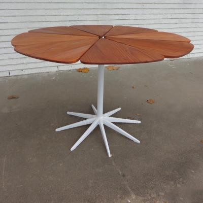 Richard Schultz Early Richard Schultz 43 inch Redwood Petal Dining Table need to realign petals