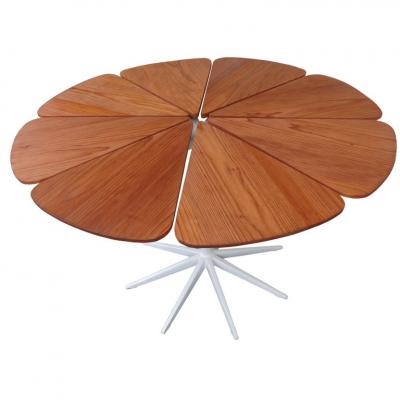 Richard Schultz Early Richard Schultz 43 inch Redwood Petal Dining Table need to realign petals
