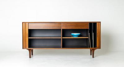 Richard Thompson Richard Thompson Tambour Door Credenza for Glenn of California