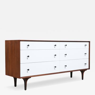 Richard Thompson Richard Thompson Two Tone Lacquered Walnut Dresser for Glenn of CA