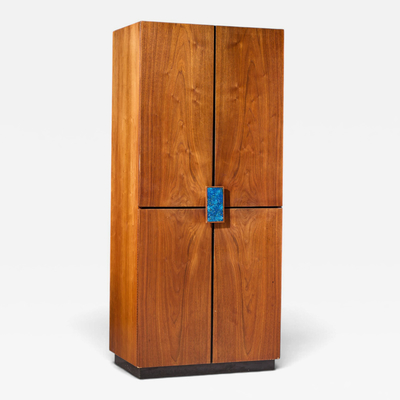 Richard Thompson Richard Thompson for Glenn of California Mid Century Walnut Cabinet Armoire