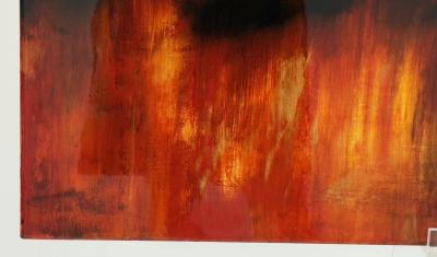 Rick Hobbs 2008 Rick Hobbs Rehearsal Large Abstract Acrylic Painting on Board Signed