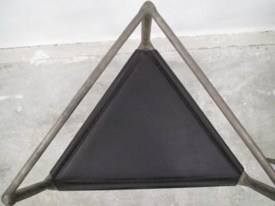 Rick Owens RICK OWENS BRONZE AND LEATHER SCULPTURAL ALCHEMY CHAIR