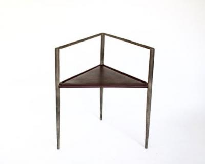 Rick Owens RICK OWENS BRONZE AND LEATHER SCULPTURAL ALCHEMY CHAIR