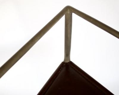 Rick Owens RICK OWENS BRONZE AND LEATHER SCULPTURAL ALCHEMY CHAIR