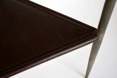 Rick Owens RICK OWENS BRONZE AND LEATHER SCULPTURAL ALCHEMY CHAIR