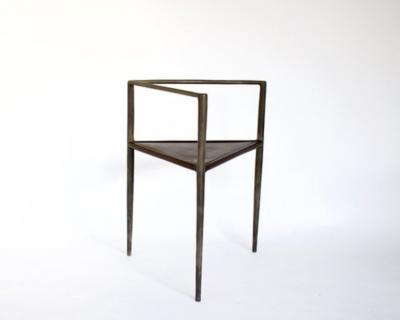 Rick Owens RICK OWENS BRONZE AND LEATHER SCULPTURAL ALCHEMY CHAIR