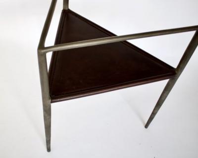Rick Owens RICK OWENS BRONZE AND LEATHER SCULPTURAL ALCHEMY CHAIR