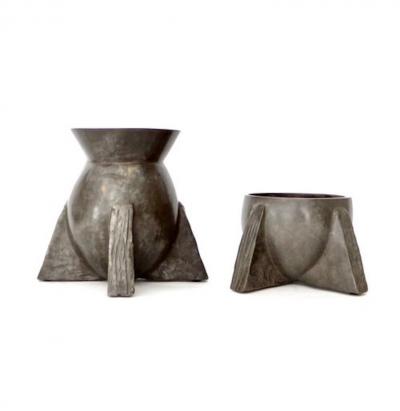 Rick Owens RICK OWENS BRONZE SCULPTURAL EVASE NITRATE PATINA