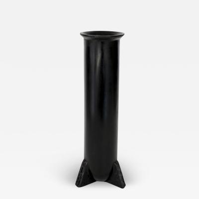 Rick Owens RICK OWENS BRONZE SCULPTURAL URNETTE VASE IN BLACK PATINA