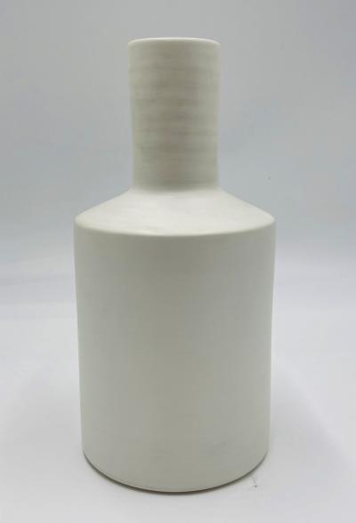 Rina Menardi Rina Menardi Luna White Ceramic Vase Hand Made Italy Italian Ceramics