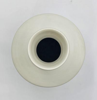 Rina Menardi Rina Menardi Luna White Ceramic Vase Hand Made Italy Italian Ceramics
