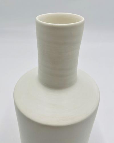 Rina Menardi Rina Menardi Luna White Ceramic Vase Hand Made Italy Italian Ceramics