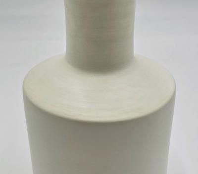 Rina Menardi Rina Menardi Luna White Ceramic Vase Hand Made Italy Italian Ceramics