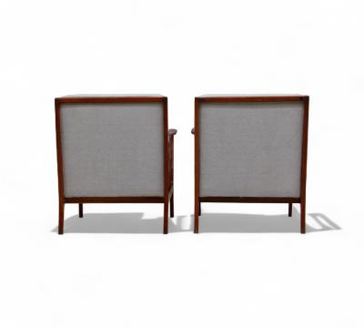 Rino Levi Armchairs in Caviuna wood Boucle Rino Levi 1960s Lot 394