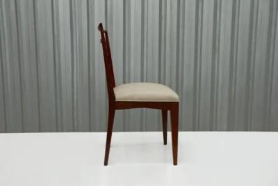 Rino Levi Brazilian Modern Chairs in Hardwood Leather by Rino Levi Brazil 1960s