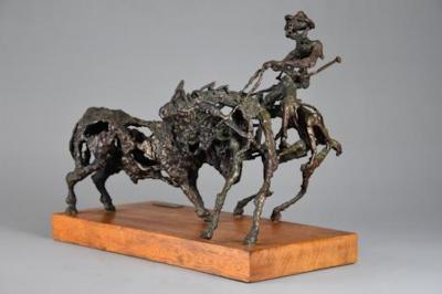 Rintoul Booth Mid 20thc bronze sculpture The Picador by Daniel Rintoul Booth