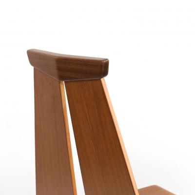 Risto Halme RISTO HALME SET OF 4 MOLDED TEAK VENEER CHAIRS FOR ISKU FINLAND 1960S