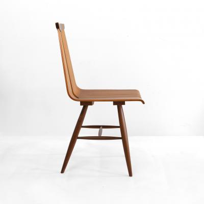 Risto Halme RISTO HALME SET OF 4 MOLDED TEAK VENEER CHAIRS FOR ISKU FINLAND 1960S