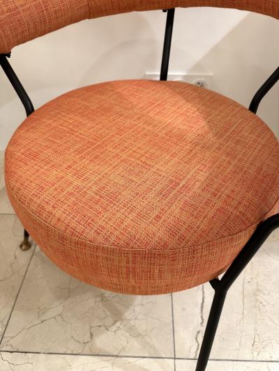 Rito Valla Mid Century Modern Pair of Armchairs by IPE Bologne Italy 1950s