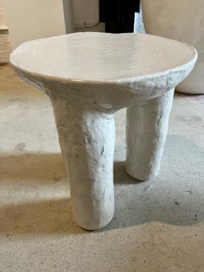 River Valadez Pastel Pink Pink Tripod Table 2