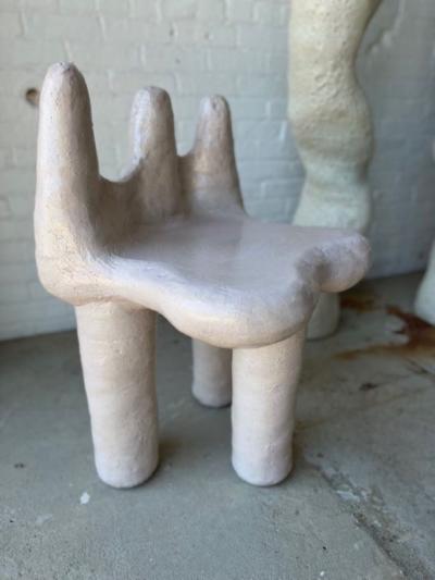 River Valadez Pastel Pink Tripod Chair