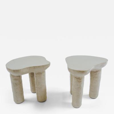 River Valadez River Valadez Creamy Nube Tripod Side Table 2023