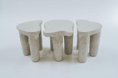 River Valadez River Valadez Three Piece Creamy Nube Coffee Table 2023
