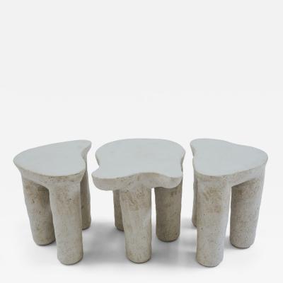 River Valadez River Valadez Three Piece Creamy Nube Coffee Table 2023