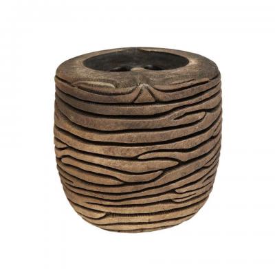 Rob Sieminski Rob Sieminski Ceramic Vase Hand Built Sculpted Brown Signed