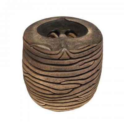 Rob Sieminski Rob Sieminski Ceramic Vase Hand Built Sculpted Brown Signed