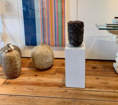 Rob Sieminski Rob Sieminski Ceramic Vase Hand Built Sculpted Earth Tones