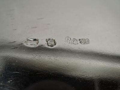 Robert Abercromby English Georgian Armorial Piecrust Shell Salver by Abercromby 1741