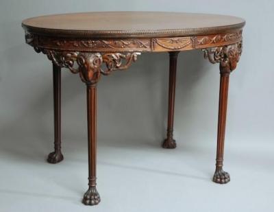 Robert Adam Fine quality mahogany table in the manner of Robert Adam